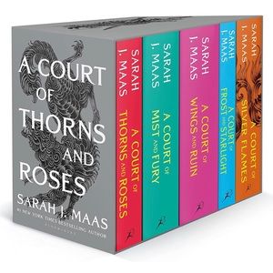 Full Paperback Set of “A Court of Thorns and Roses”, by Sarah J. Maas.